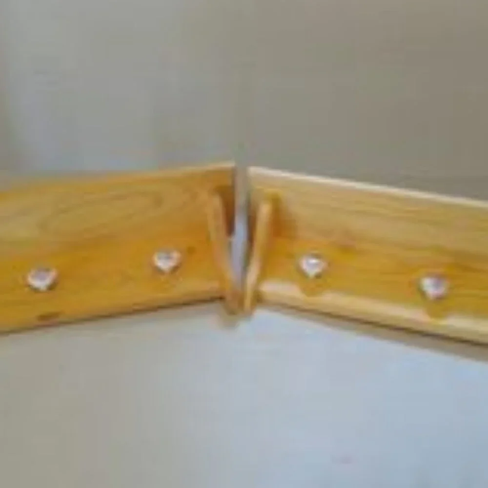 Decorative wooden Wall shelves flowers Knobs x 2